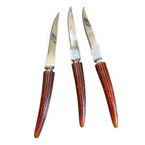 Set of 3 Regent Sheffield England Steak Knives – Vintage Stainless Steel